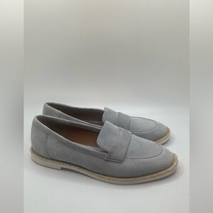 Caslon Tristan Women’s Celestial Blue Faux Suede Slip On Loafers Size 7 1/2 M